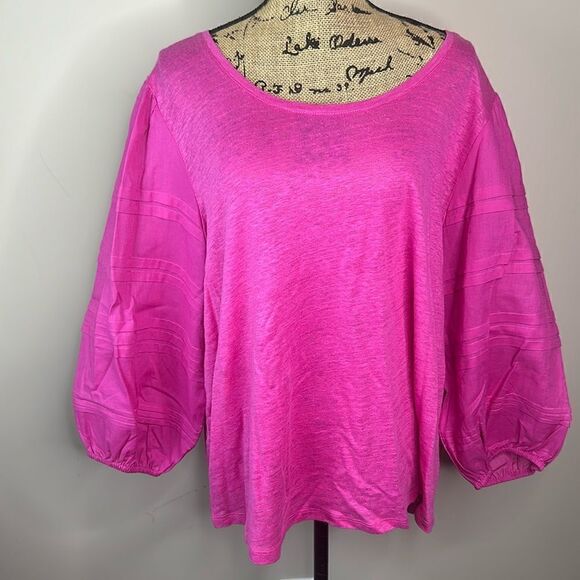 Chicos SZ 4 linen shirt - Picture 1 of 8